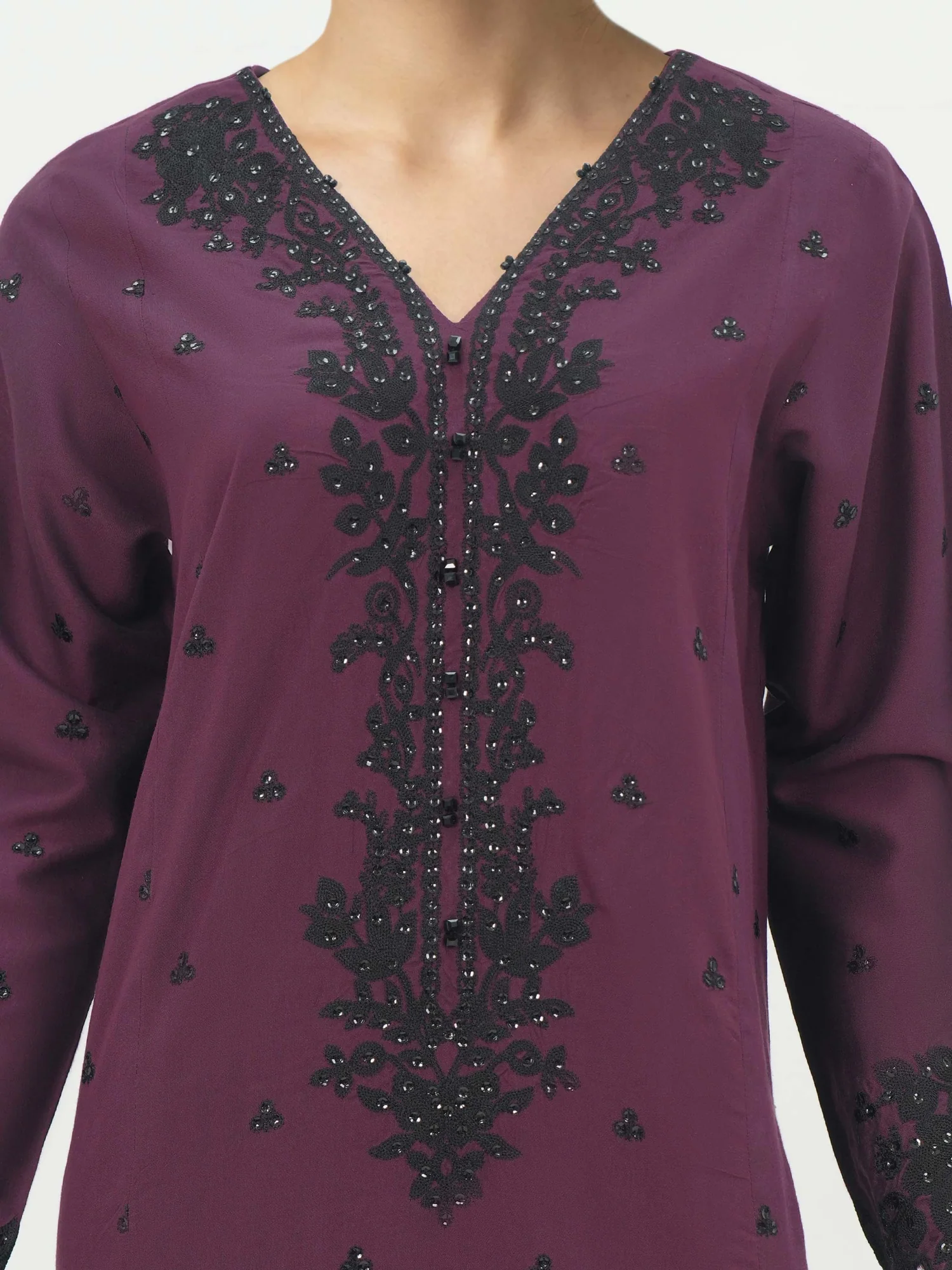 2 Piece Raw Silk Suit Unstitched