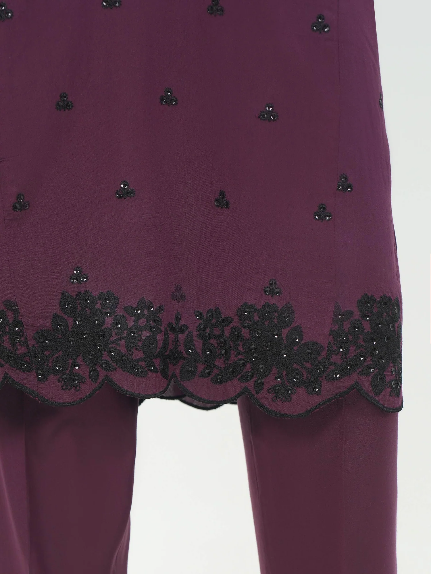 2 Piece Raw Silk Suit Unstitched