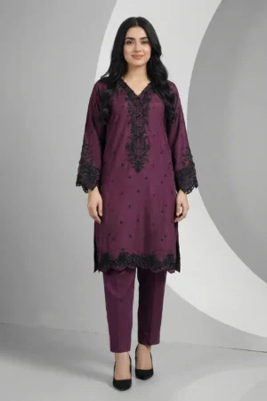 2 Piece Raw Silk Suit Unstitched
