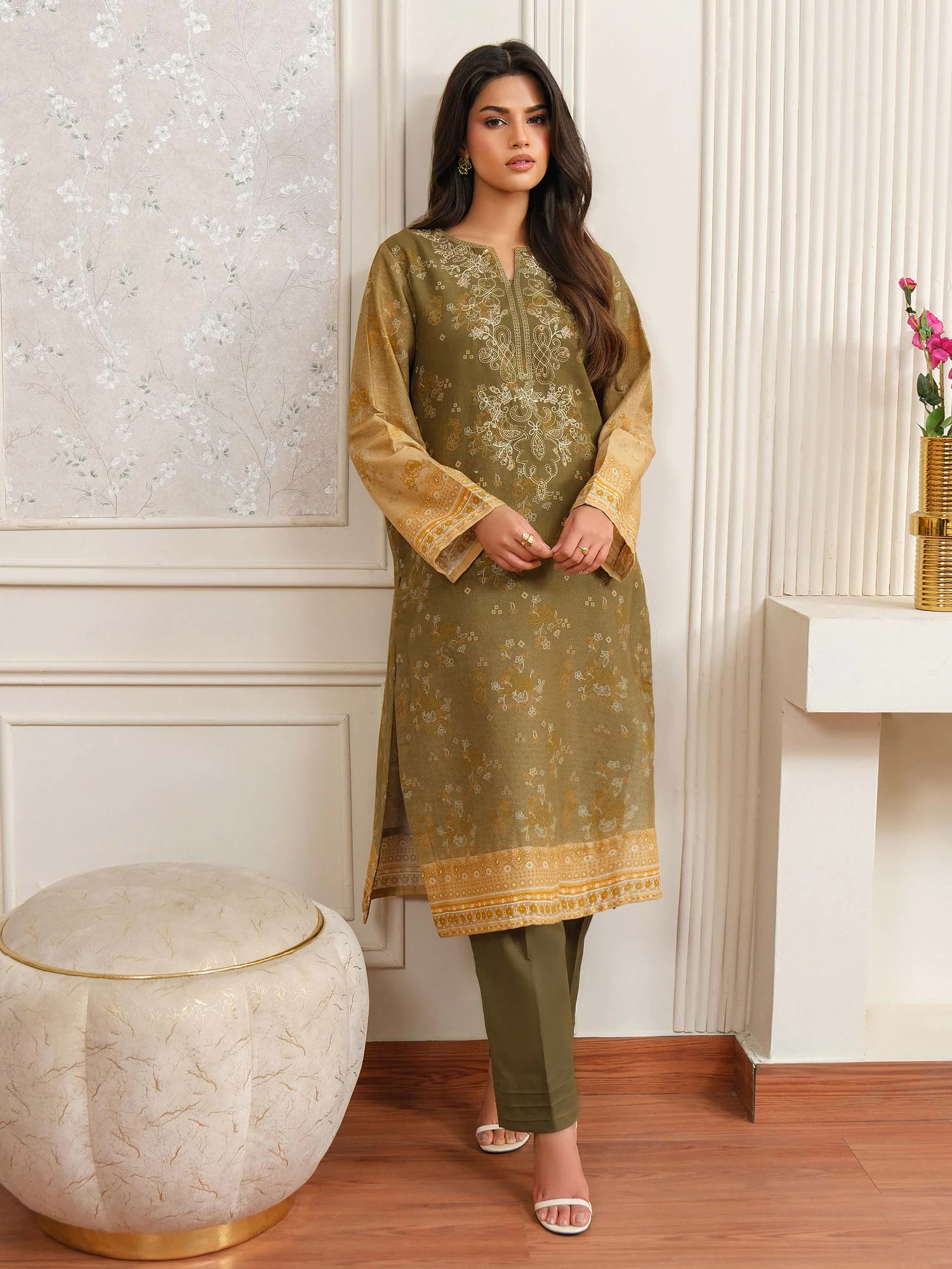2 Piece Suit-Embroidered (Unstitched)