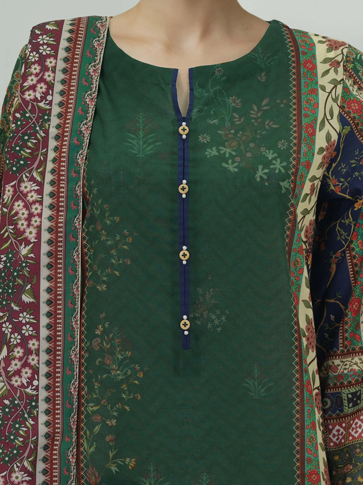 3 Piece Lawn Suit -Printed (Unstitched)