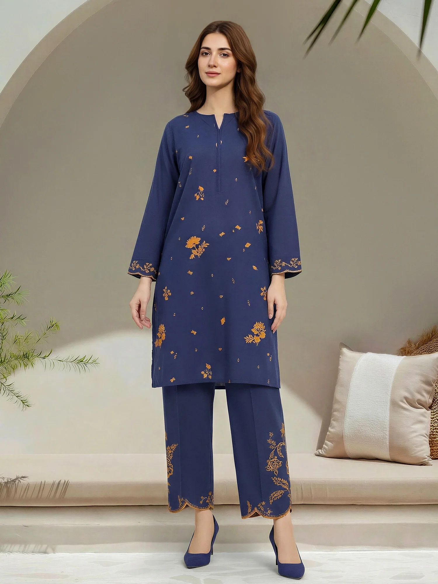 2 Piece Lawn Suit-Summer(Unstitched)