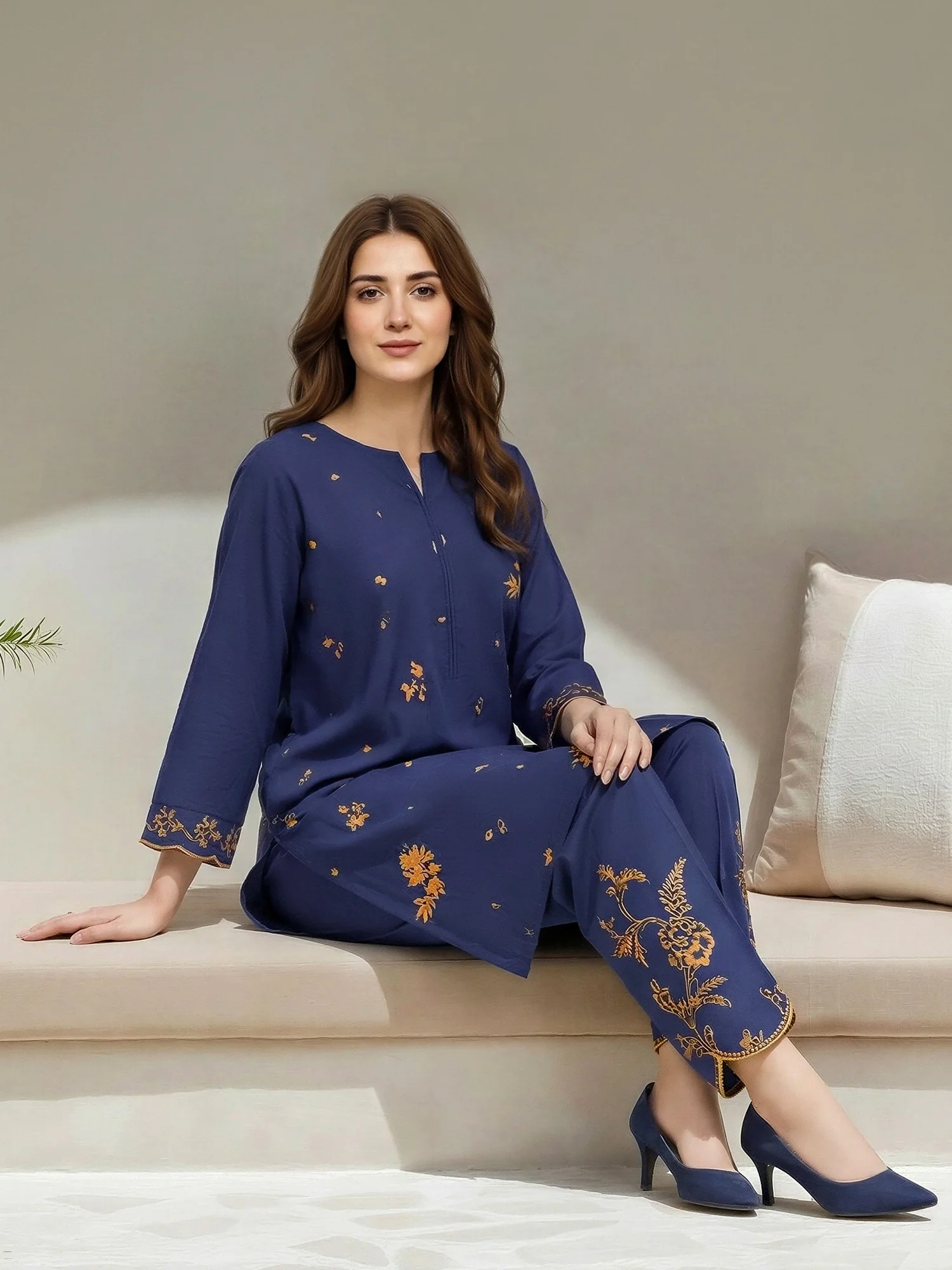 2 Piece Lawn Suit-Summer(Unstitched)