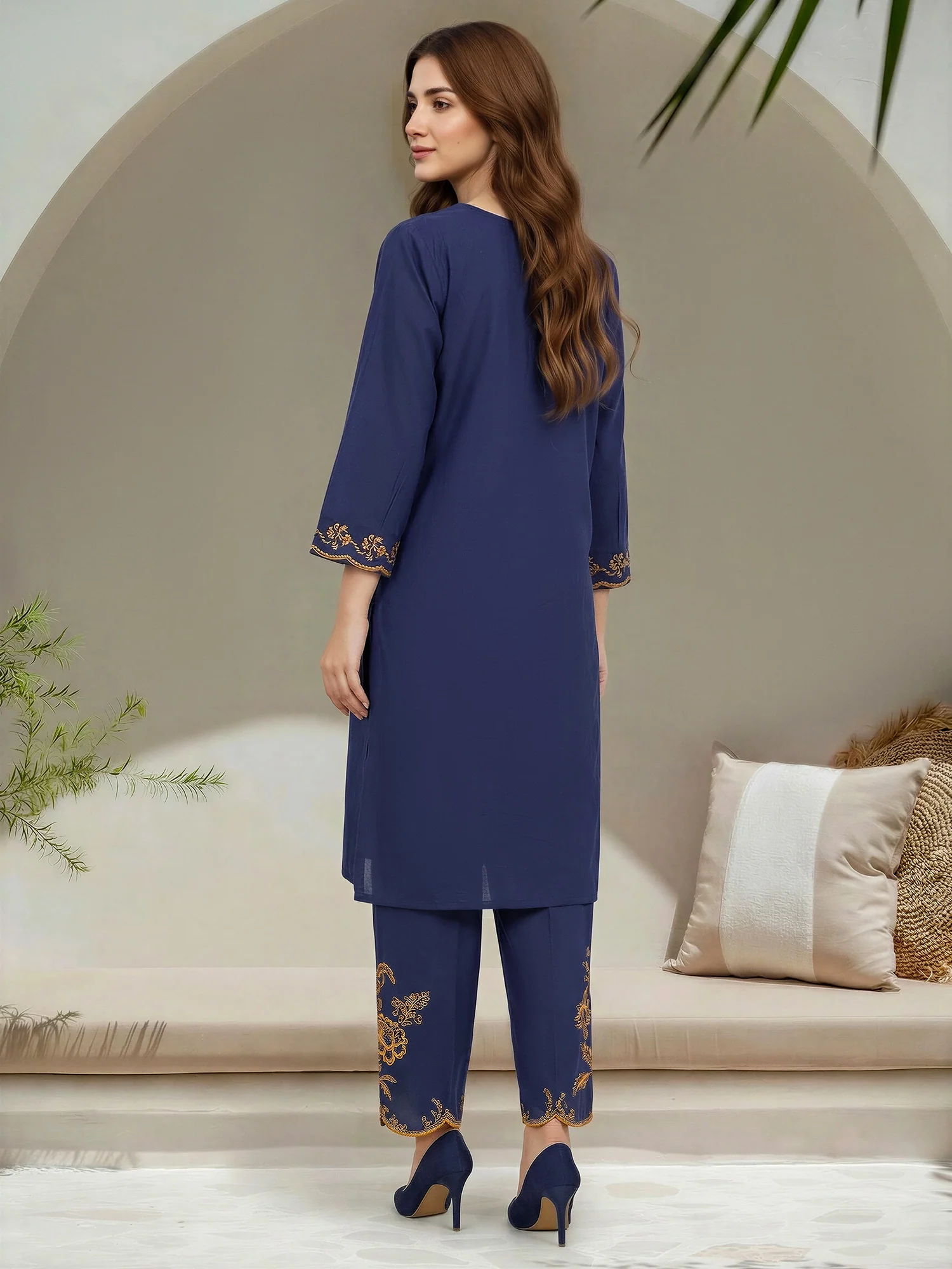 2 Piece Lawn Suit-Summer(Unstitched)