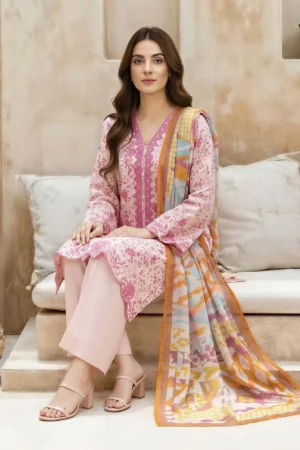 3 Piece Lawn Suit-Embroidered (Unstitched)
