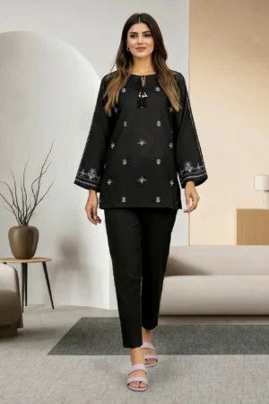 Lawn Slub Shirt- Embroidered